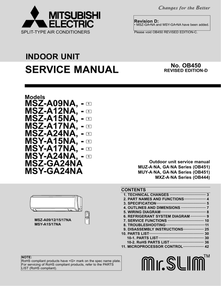 Service Manual Mitsubishi Electric Cooling Heating Manualzz