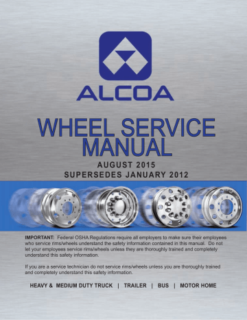 2015 Alcoa Wheel Service Manual | Manualzz