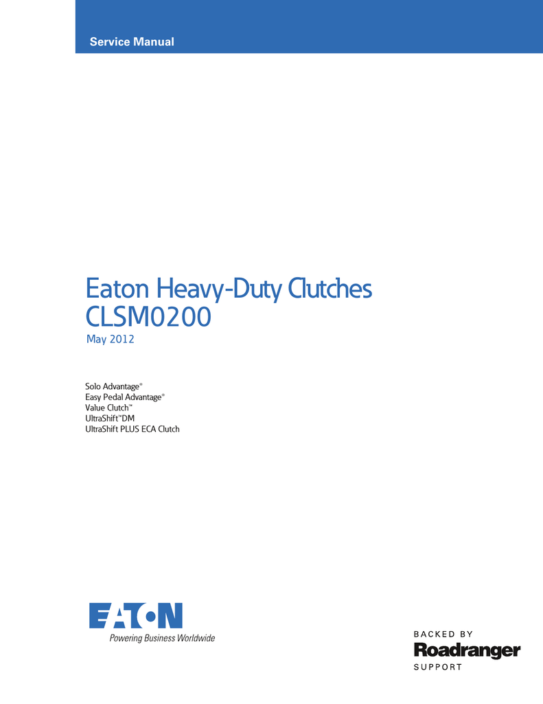 Eaton CLSM0200 Service manual Manualzz