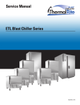 ThermalRite ETL Blast Chiller Series Service Manual