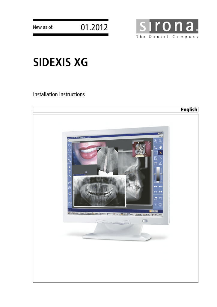 Sidexis Xg Sirona Support Manualzz