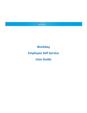 Workday Employee Self Service User Guide Manualzz