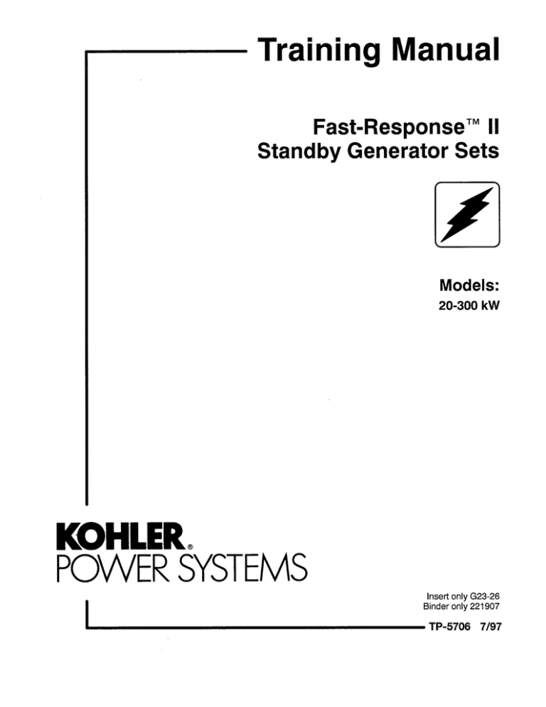 Service Training Manual 300 Kw Tp 5706 Manualzz