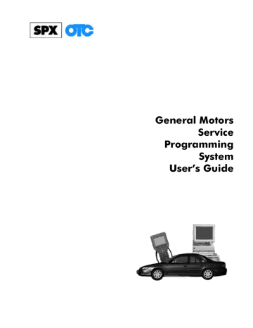 GM Service Programming System (SPS) | Manualzz