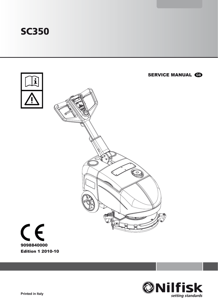 NilfiskAdvance SC350 Service manual Manualzz