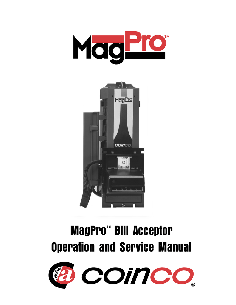 Two Coinco MAG50B MagPro Bill Acceptor/Validator MDB replaces MAG30B MAG52BX 2 