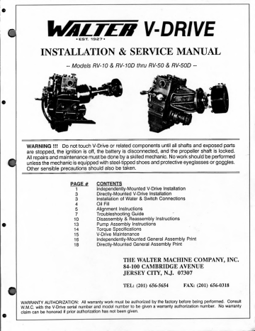 installation & service manual | Manualzz