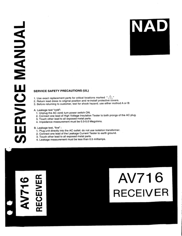 Nad Av 716 Manualzz