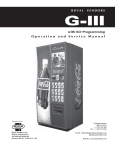 Royal Vendors G-III 804, G-III 660 Operation and Service Manual
