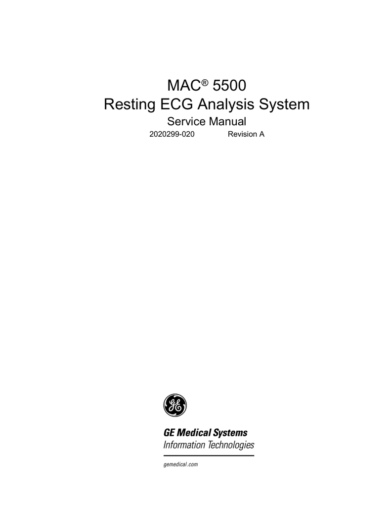 Marquette mac 5000 service manual download