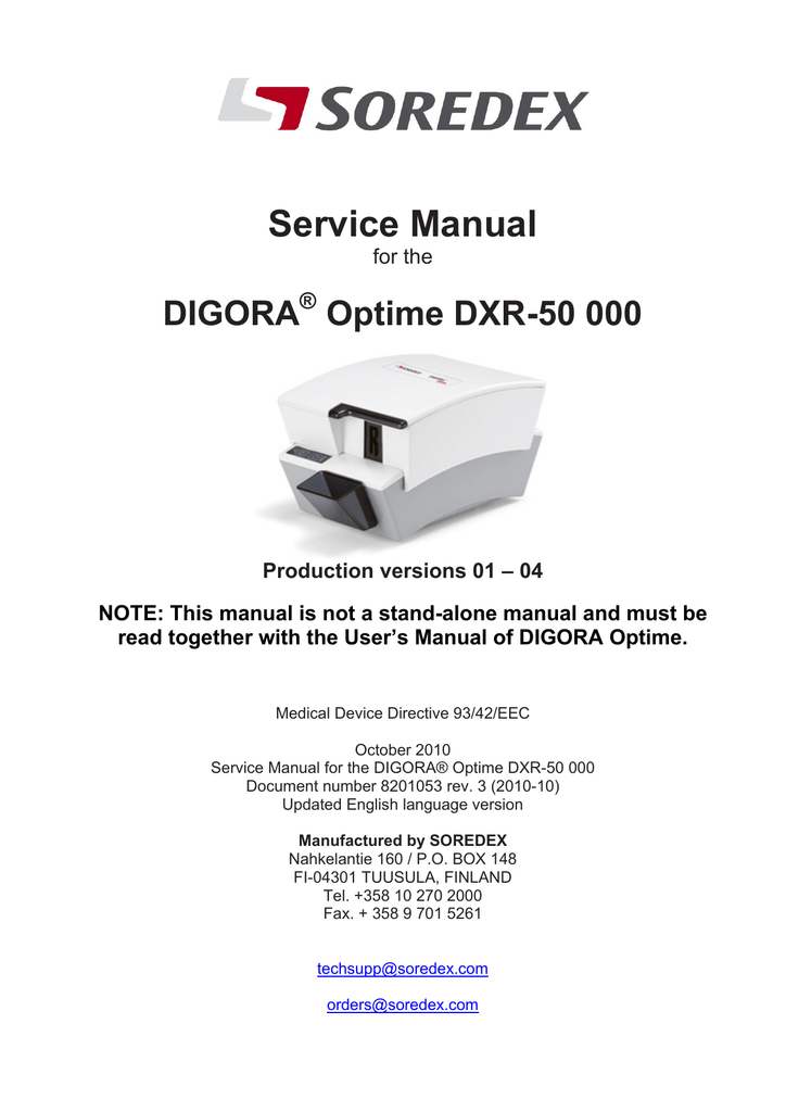 soredex digora optime scanner transformer