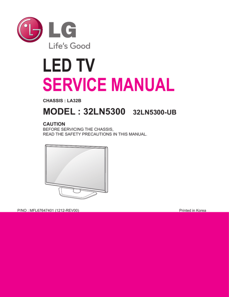 LED TV SERVICE MANUAL Manualzz