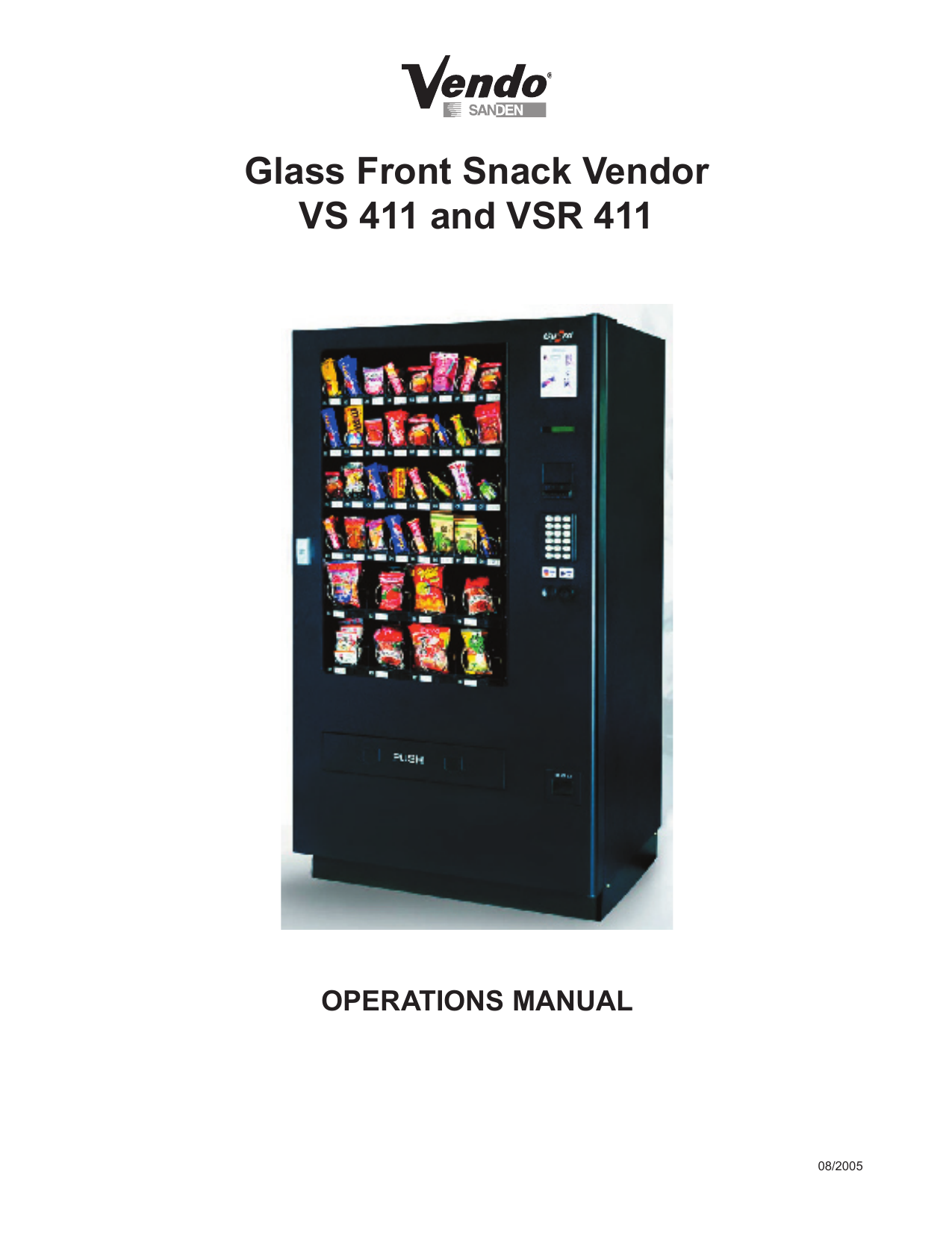 Manual - D and S Vending Inc. | Manualzz