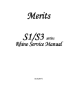 Merits S1/S3 series Scooter Service Manual
