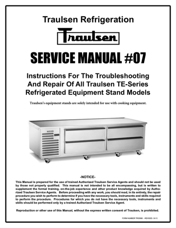 traulsen reach in freezer troubleshooting