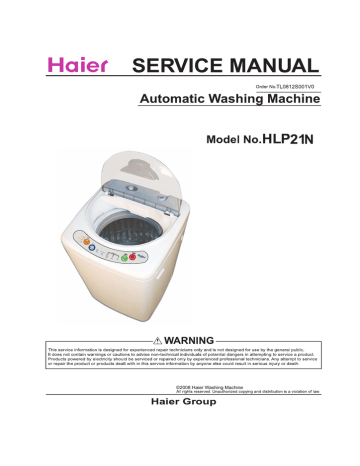 haier hlp21n belt