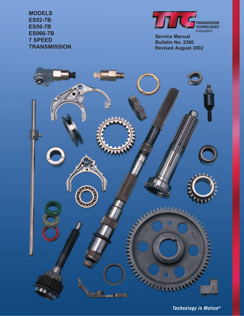 models es52-7b es56-7b es066-7b 7 speed transmission | Manualzz