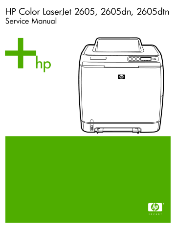 HP Color LaserJet 2605, 2605dn, 2605dtn Service Manual | Manualzz