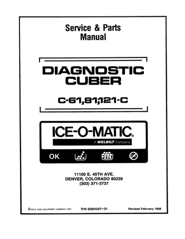 Ice O Matic C 61 C 81 C186 C146 121 C Manual Manualzz