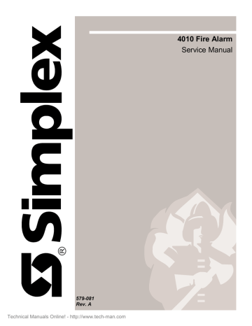 Simplex 4010 Service manual | Manualzz