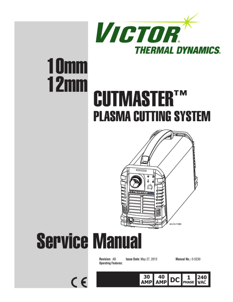 Service Manual CUTMASTER™ 10mm 12mm Manualzz