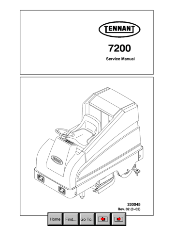 Tennant 7200 Service Manual - Performance Systems Janitorial | Manualzz