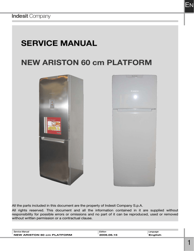 SERVICE MANUAL NEW ARISTON 60 Cm | Manualzz