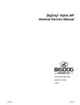 BigDog Alpha MP General Service Manual