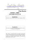 Little Fox Fun Kart 40000 Owner's Manual