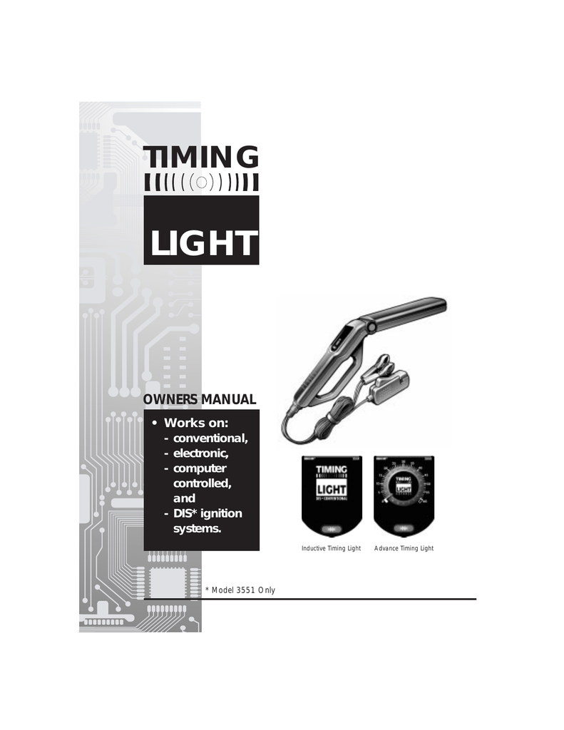 innovaÂ® advance timing light part3555a