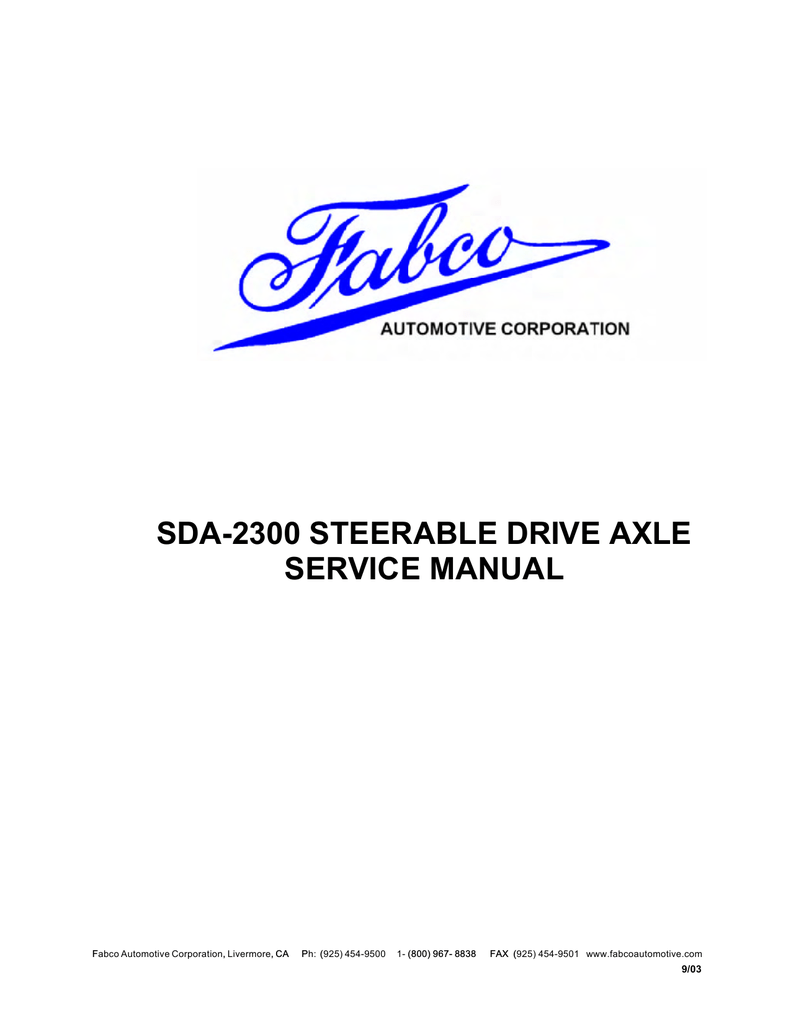 20 21 Array - sda 2300 service manual fabco automotive corporation manualzz  com rh manualzz ...