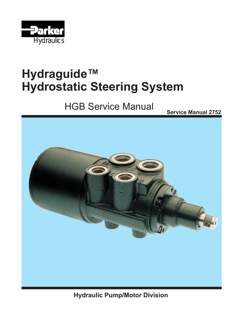 Hydraguide™ Hydrostatic Steering System Manualzz