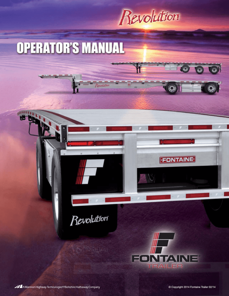 Manual Fontaine Trailer Manualzz