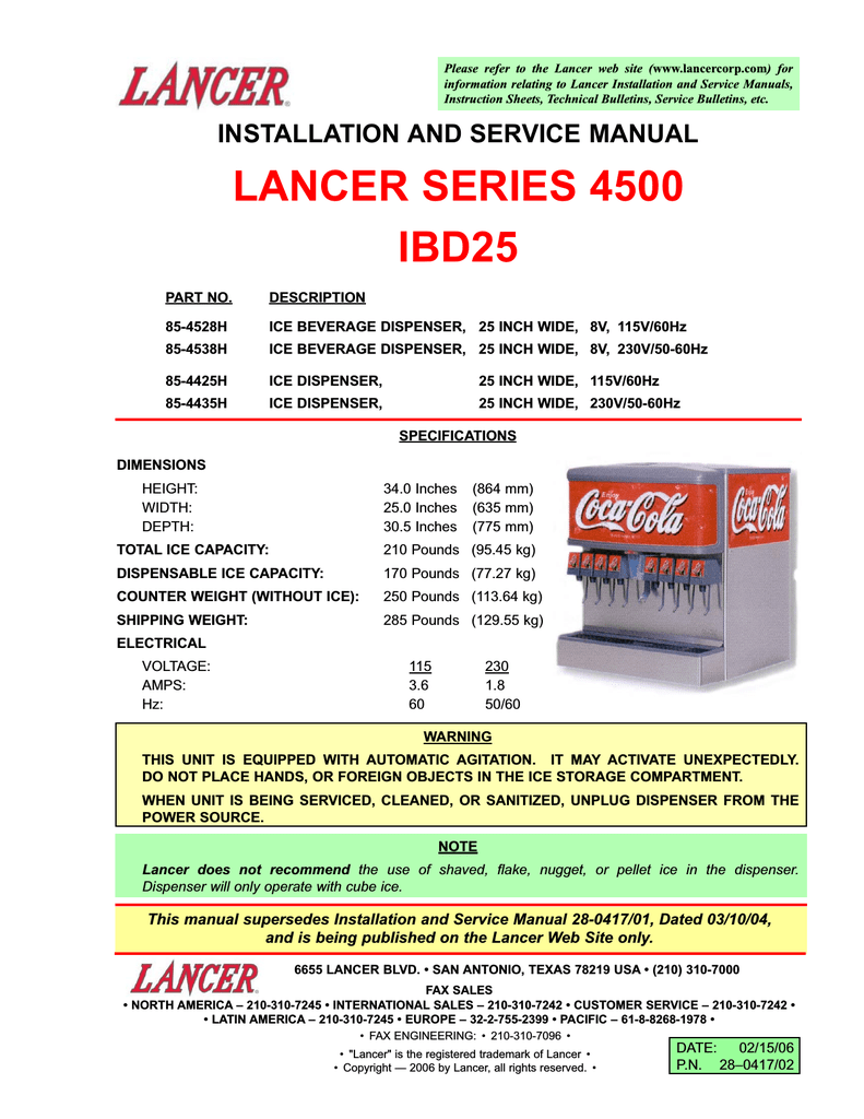 LANCER 52-2122 Ballast Assembly Lg Lead 230-Volt Ibd