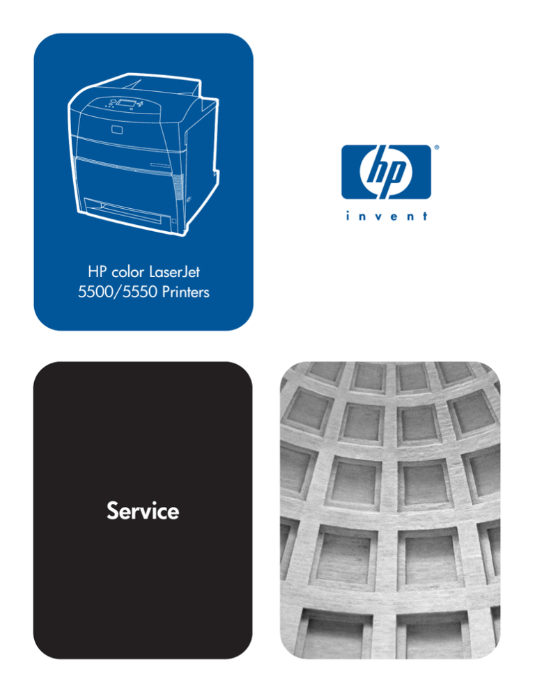 HP Color LaserJet 5500/5550 Printers Service Manual | Printer Maintenance