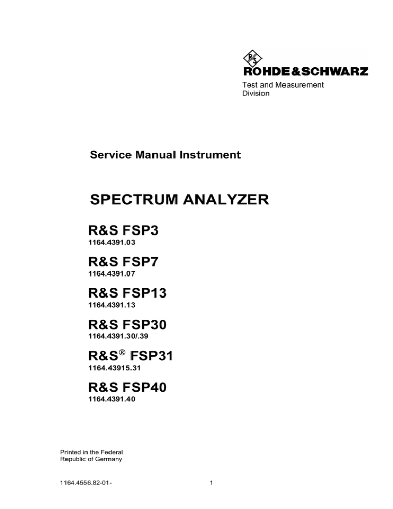 Spectrum Analyzer Manualzz