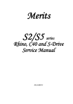 Merits S2/S5 Rhino, C40 and S-Drive Service Manual