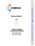 Ceronix 1493 Service manual