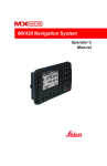 MX420 2 GPS, MX420 2 DGPS, MX420 8 GPS, MX420 8 DGPS, MX420 BR, MX420 BRIM Operator's Manual