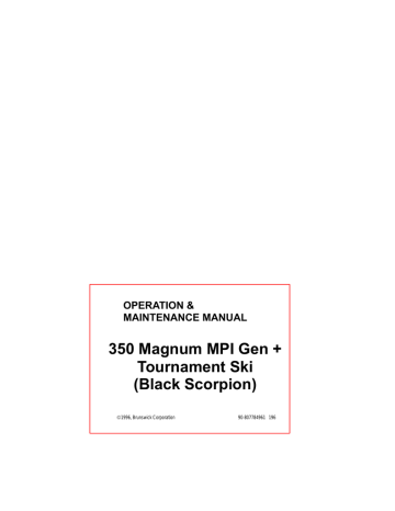 MerCruiser 350 Magnum MPI Operation & Maintenance Manual | Manualzz