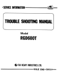 Robin RGD600T Troubleshooting Manual
