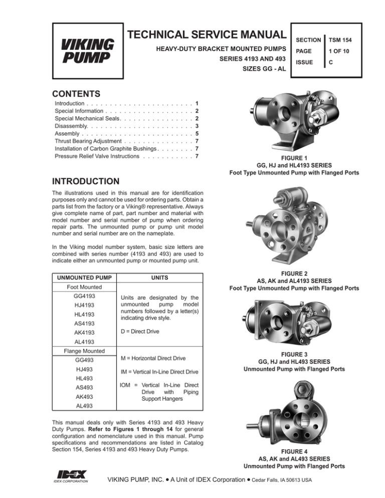 Viking Pump Technical Service Manual 154 for Heavy Duty Manualzz