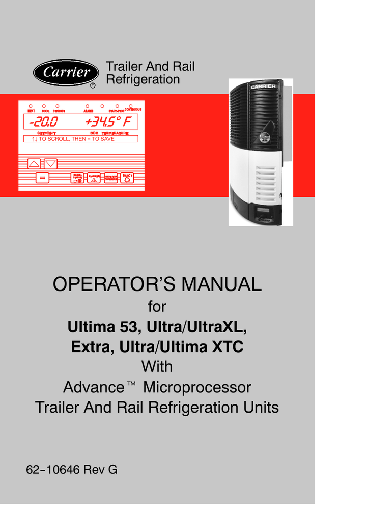 10 - Sunbelt Transport Refrigeration | Manualzz