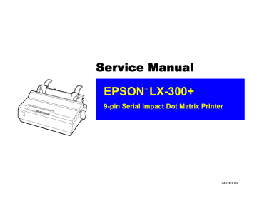 epson lq 300 ii service manual