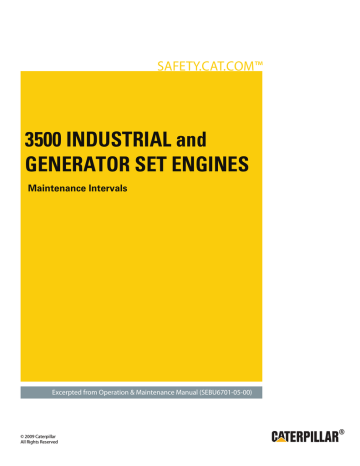 3500 Industrial And Generator Set Engines Maintenance Manualzz