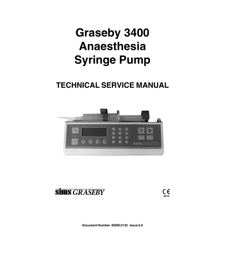 Graseby 3400 Infusion Pump Service Manual Manualzz