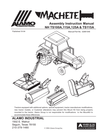Machete Boom/NH TS-100 & TS115A | Manualzz