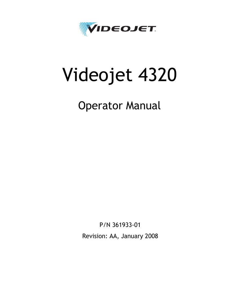 Videojet clarity manual