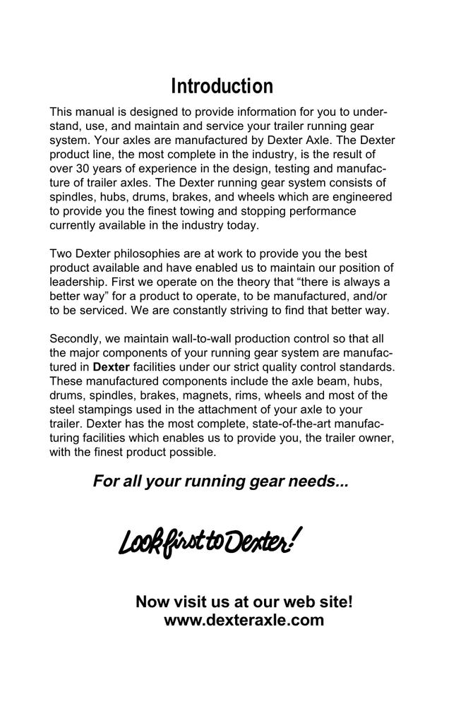 Dexter Axle service manual Manualzz