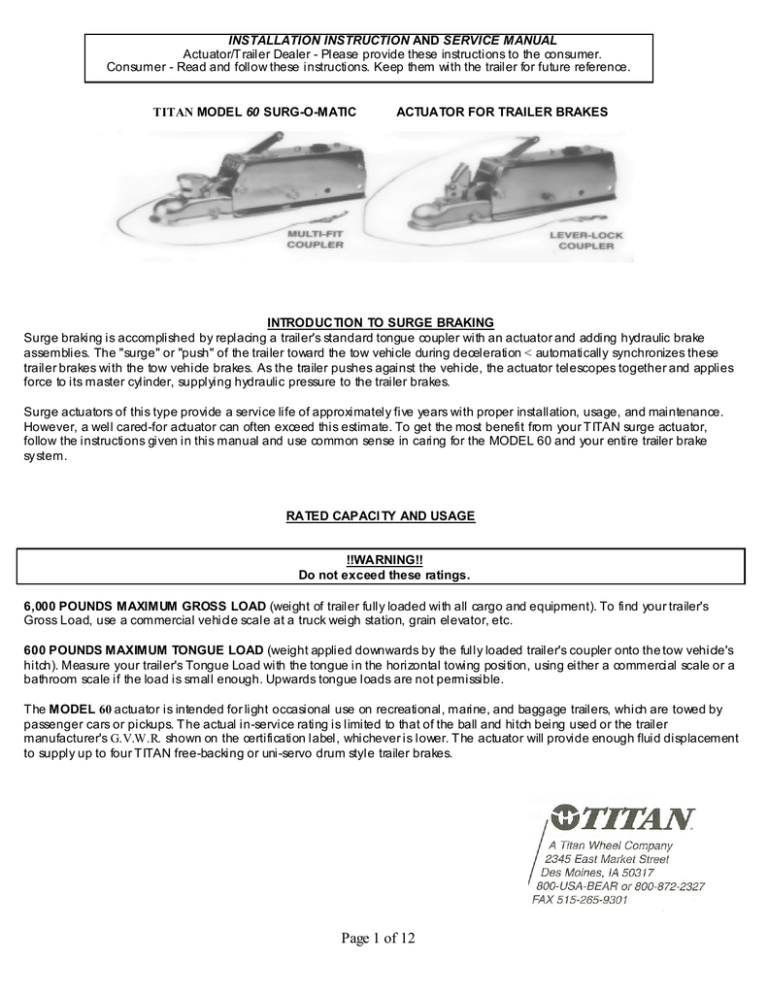 Titan Model 60 Manual Manualzz